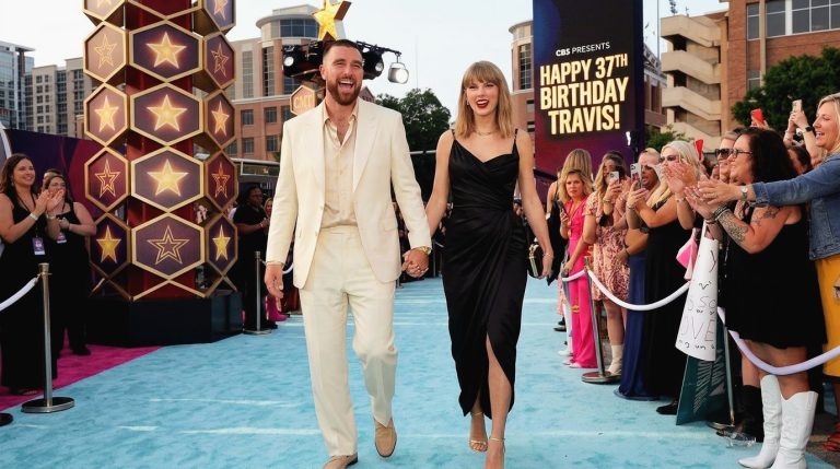 Travis Kelce Arrives Hand-in-Hand With Wife Taylor Swift at His Star-Studded 37th Birthday Bash, As Taylor Pulls Out All the Stops to Celebrate Her Husband!