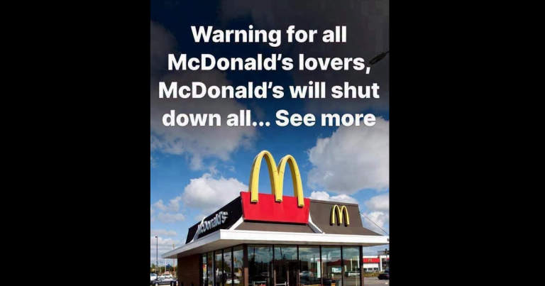 Warning for all McDonald’s lovers, McDonald’s will shut down all… e