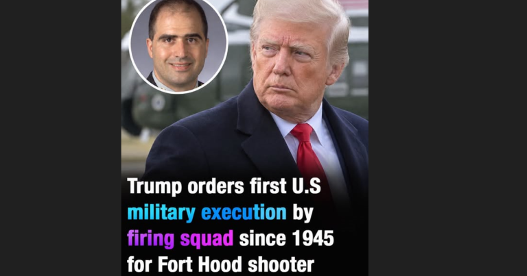 Donald Trump orders first U.S military execution by firing squad since 1945 for Fort Hood shooter