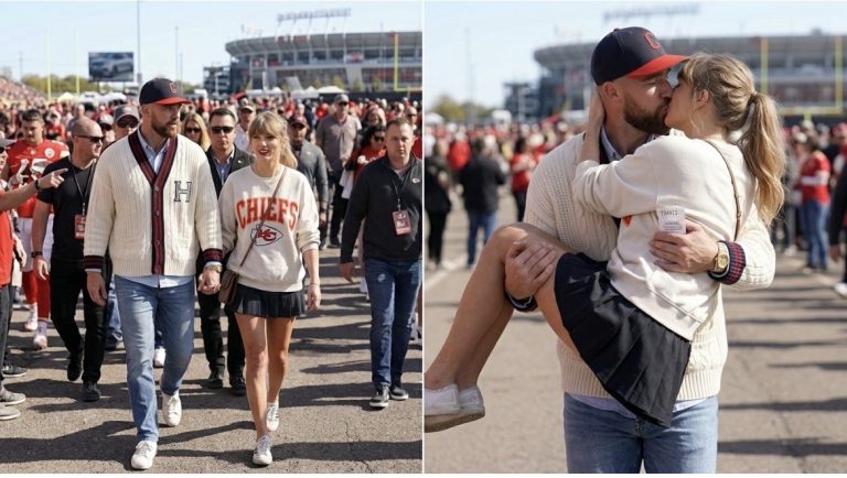TRAVIS KELCE ARRIVES HAND IN HAND WITH TAYLOR SWIFT, AND ARROWHEAD CAN’T LOOK AWAY! From Taylor’s stunning game-day look to her fearless winner energy, their first-ever couple tunnel walk has everyone talking — but what happened during their entrance has fans buzzing
